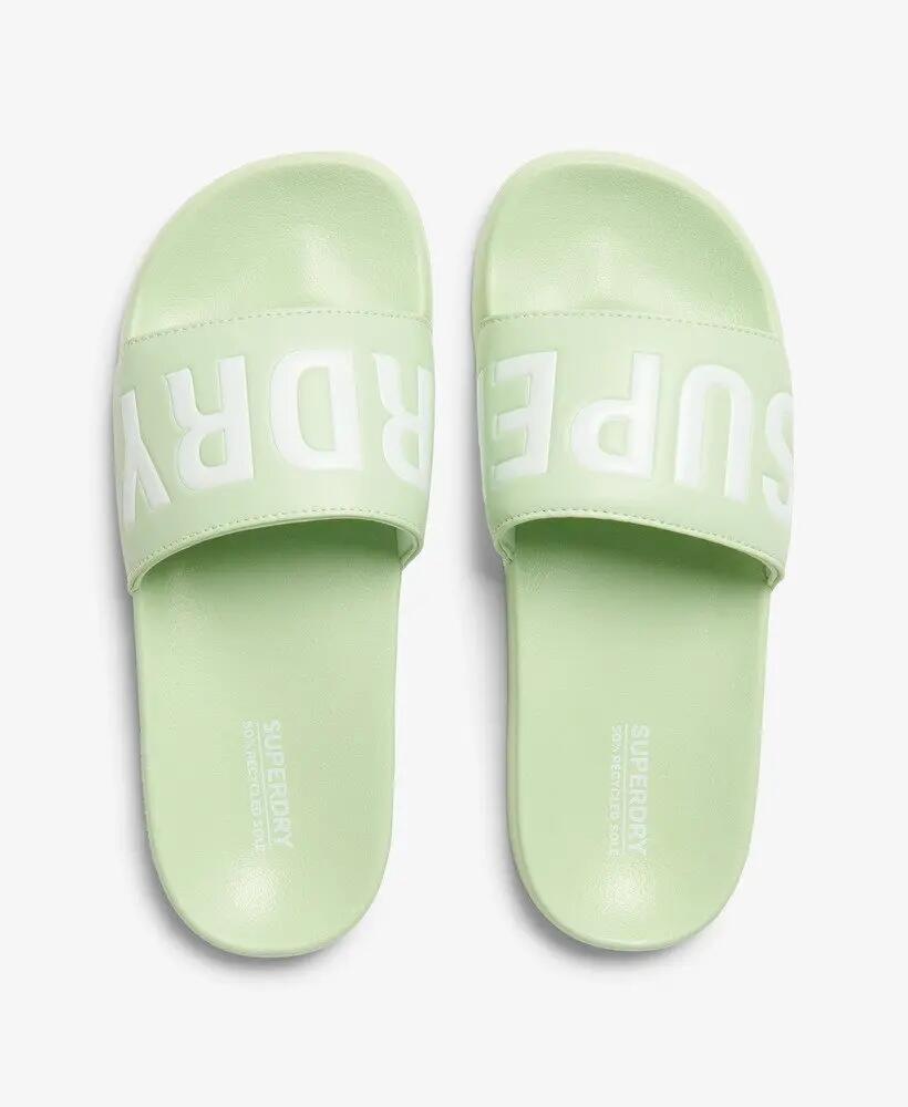 superdry Vegan Core Pool ciabatte con suola sagomata – Tender Greens/Optic 6/7