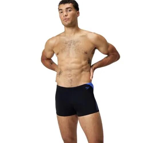 Aquashort - Natación - Hombre - Anticloro - Negro/Coral 2/4