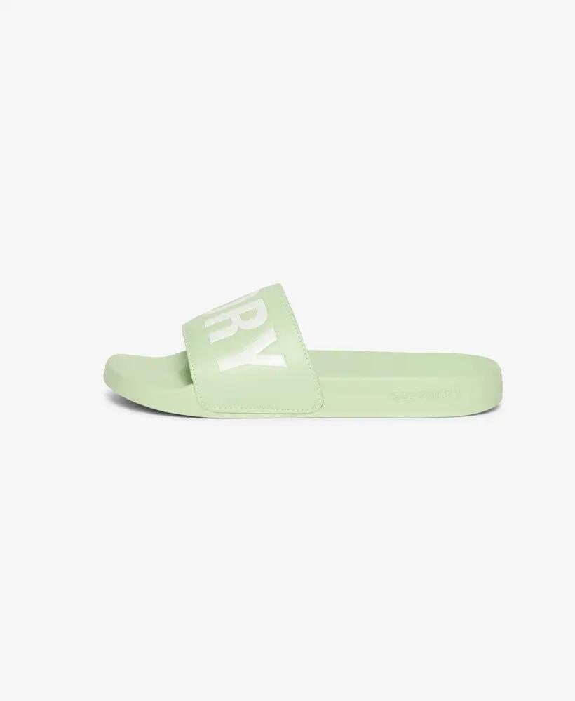 superdry Vegan Core Pool ciabatte con suola sagomata – Tender Greens/Optic 5/7