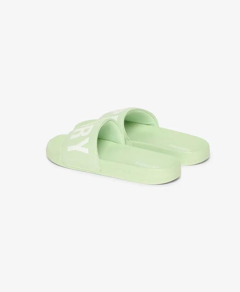superdry Vegan Core Pool ciabatte con suola sagomata – Tender Greens/Optic 4/7