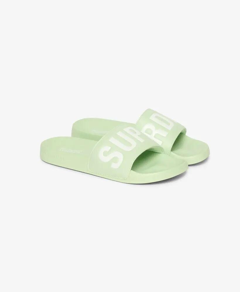 superdry Vegan Core Pool ciabatte con suola sagomata – Tender Greens/Optic 3/7