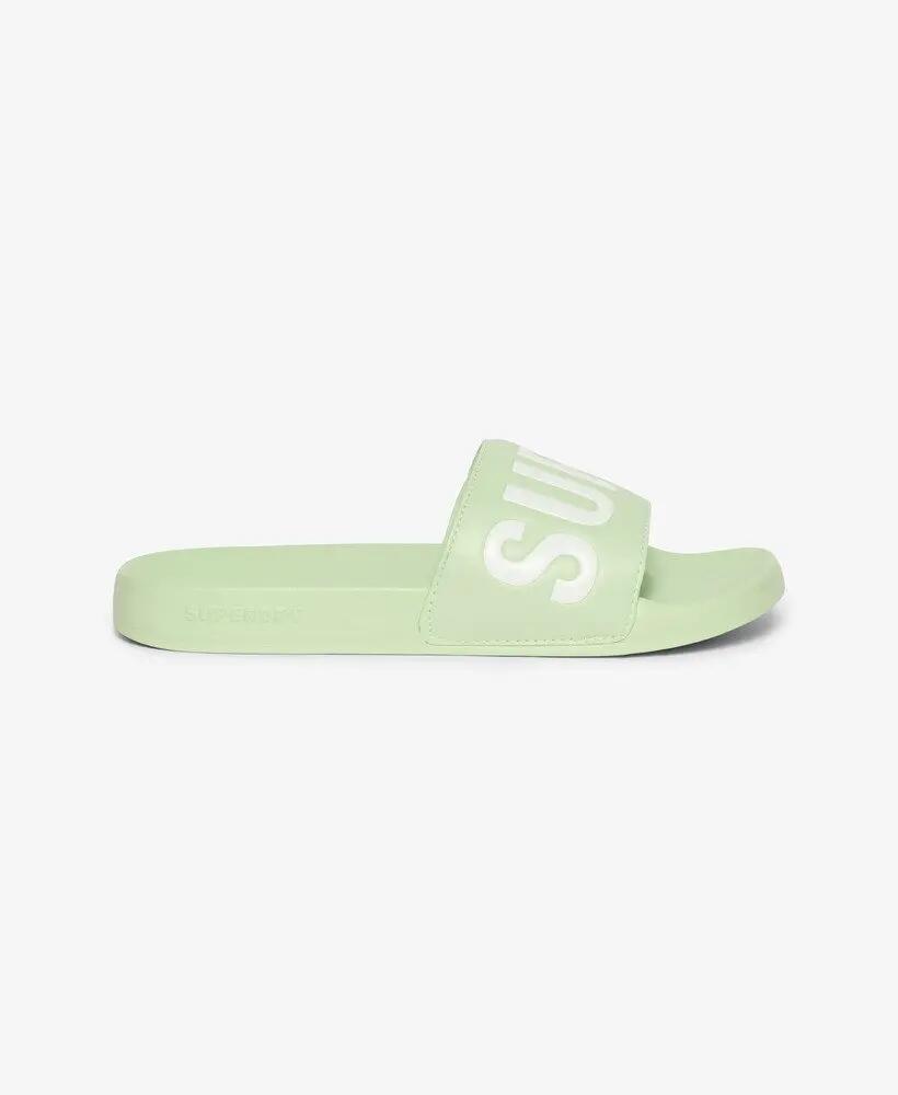 superdry Vegan Core Pool ciabatte con suola sagomata – Tender Greens/Optic 2/7