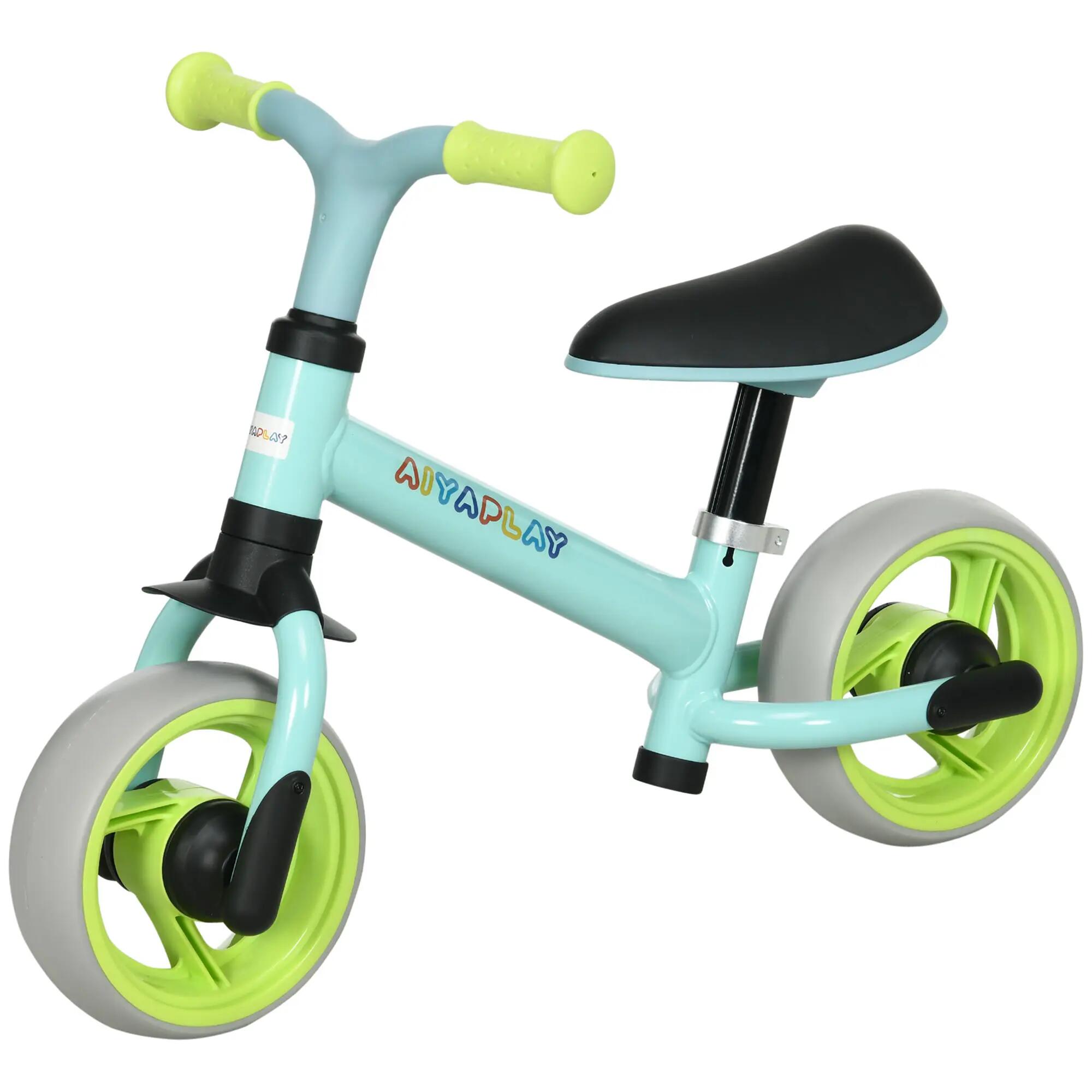 Draisienne - Selle réglable, roues EVA - Vert, Turquoise 2/6