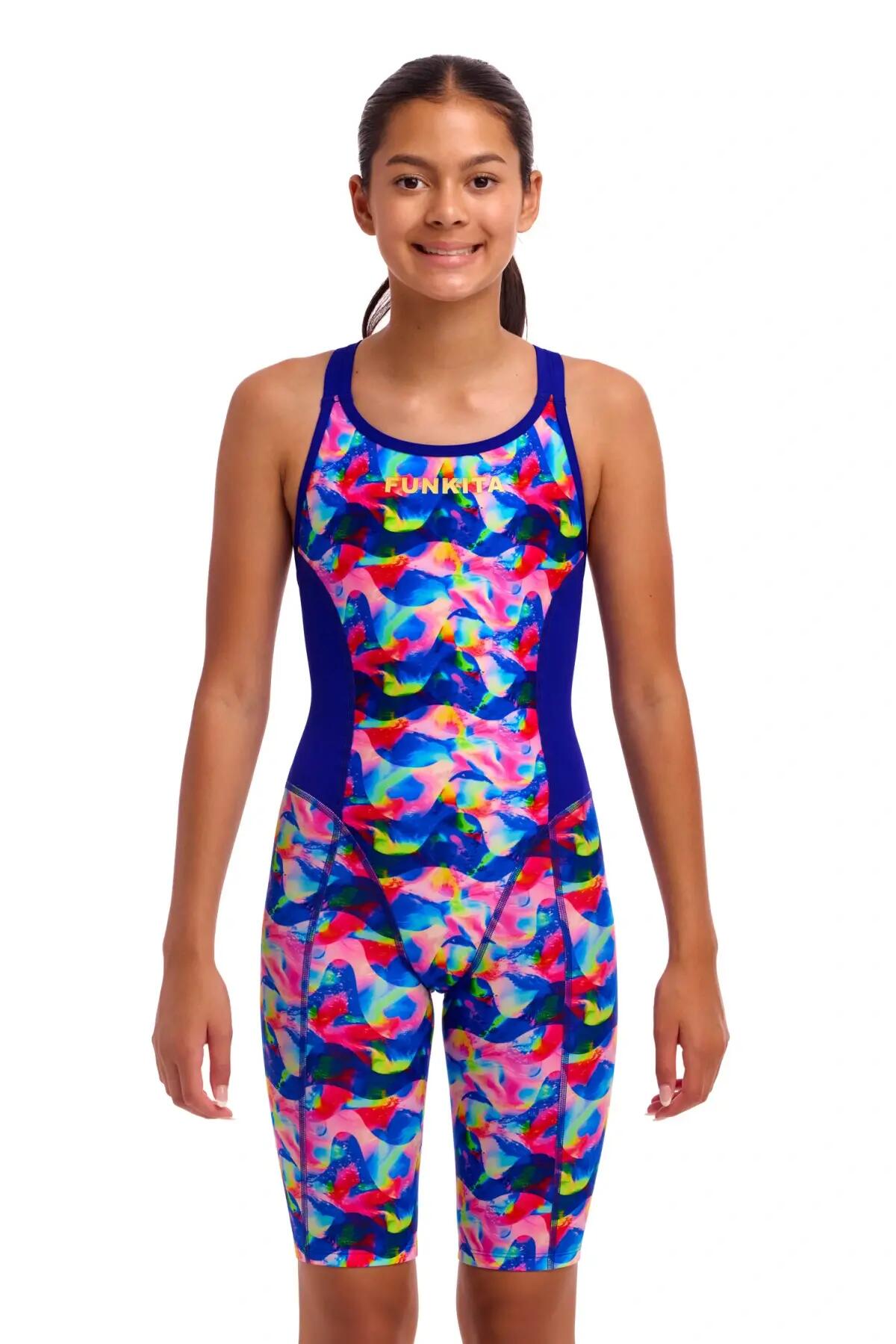 Dziewczęcy strój kąpielowy z nogawkami Funkita Wet Wave 2/6
