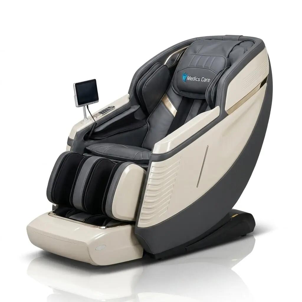 Cadeira de Massagem XZ7 (Branco / Castanho) 3/6