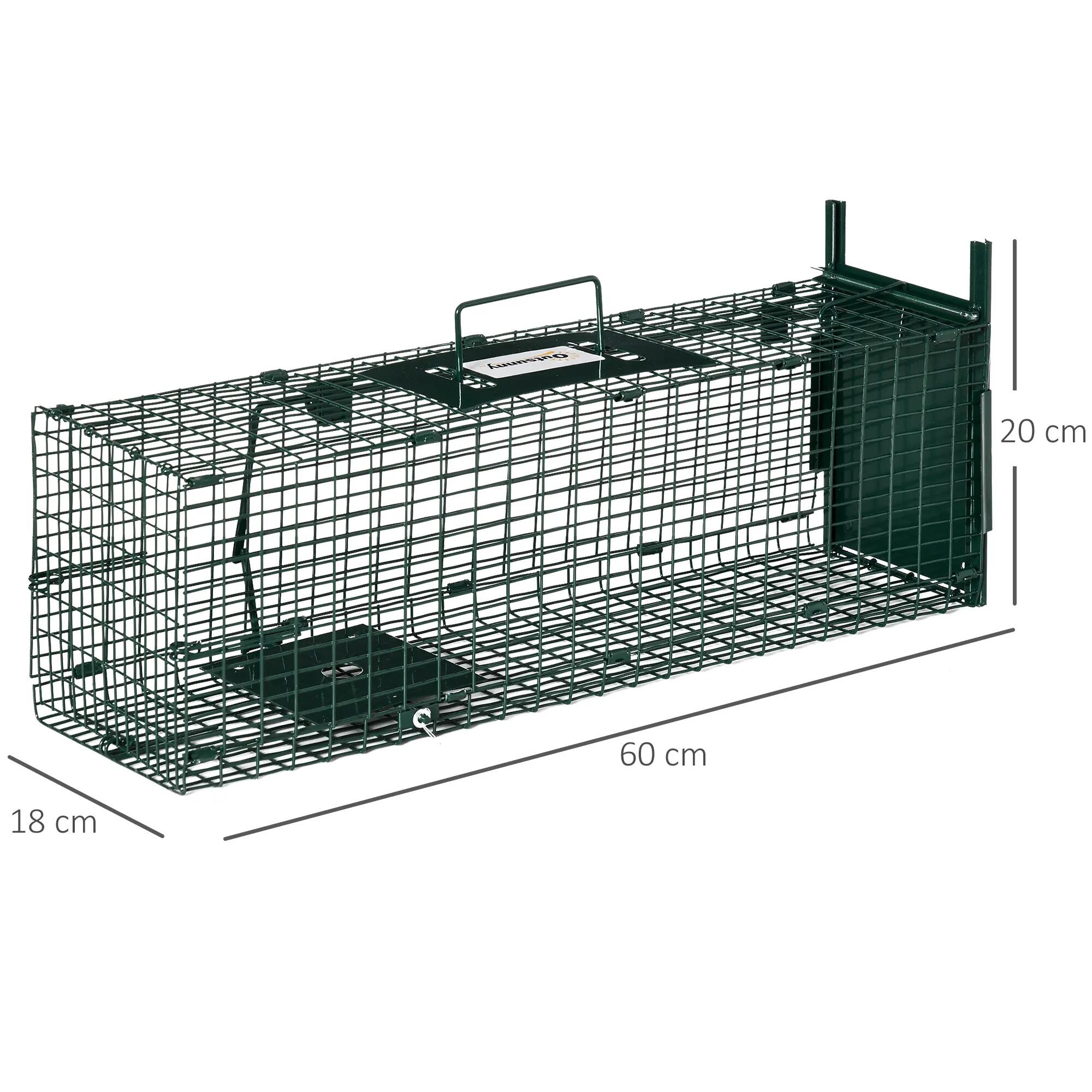 Cage de capture pour animaux vivants avec porte, cage métallique avec poignée po 5/9