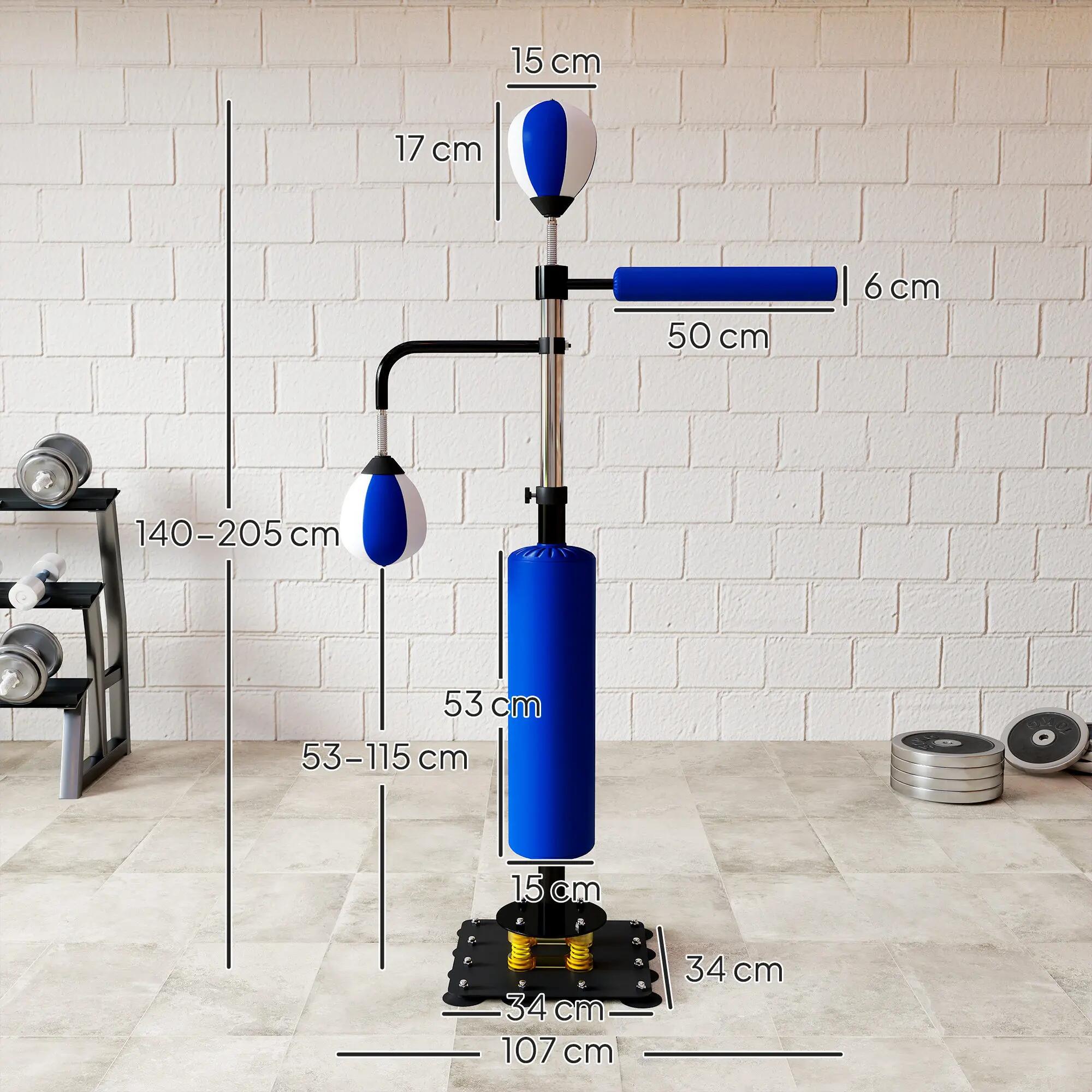 Support de boxe - Boxing - Mixte - Autoportant acier réglable - Bleu 5/6