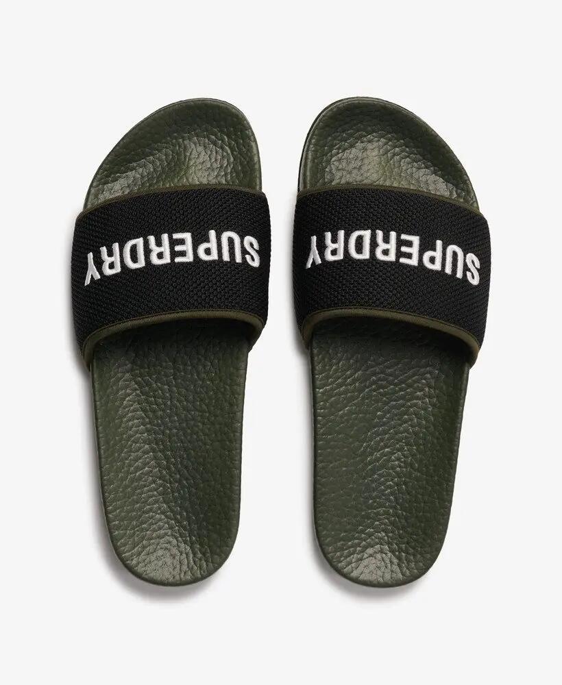 superdry Chinelos Utility Mesh Pool com palmilha moldada – Surplus Goods Olive 7/7
