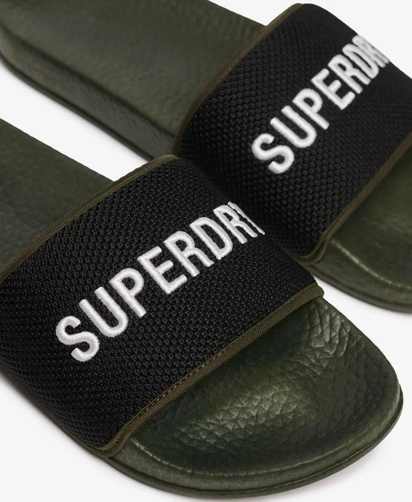 superdry Chinelos Utility Mesh Pool com palmilha moldada – Surplus Goods Olive 6/7