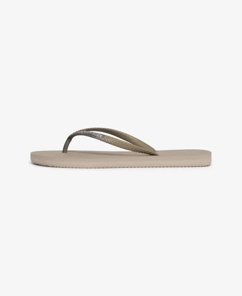 superdry Infradito Core Metallic in gomma ed EVA – Deep Beige Slub 6/7