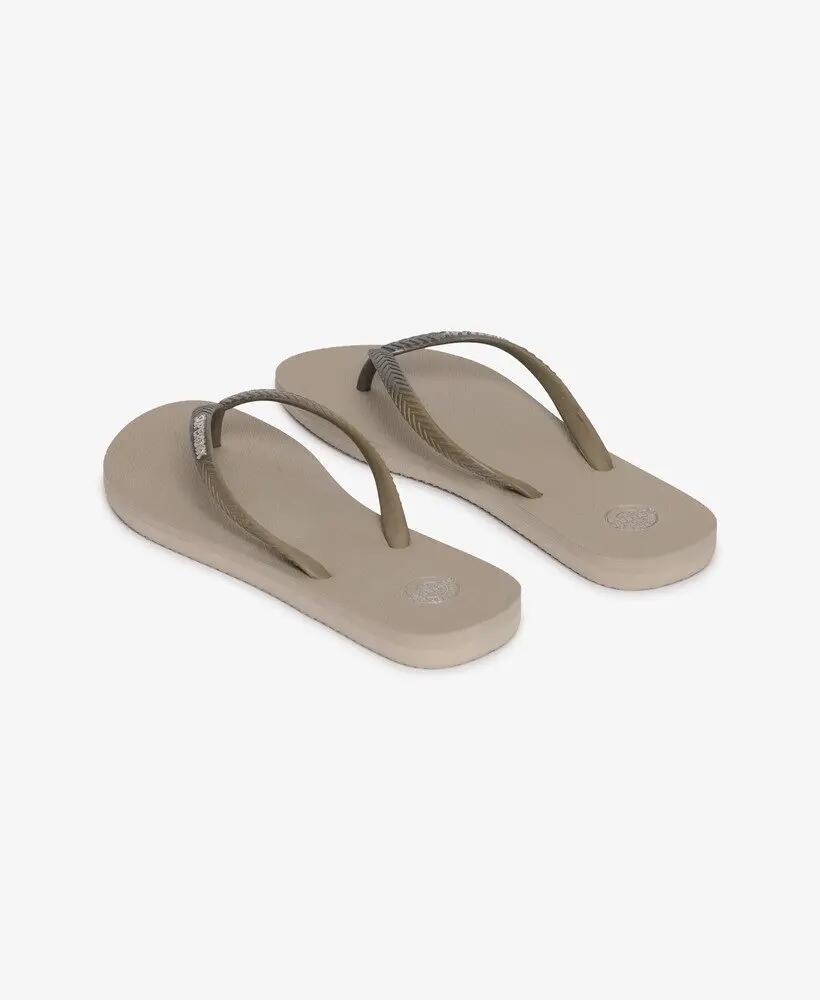 superdry Infradito Core Metallic in gomma ed EVA – Deep Beige Slub 5/7