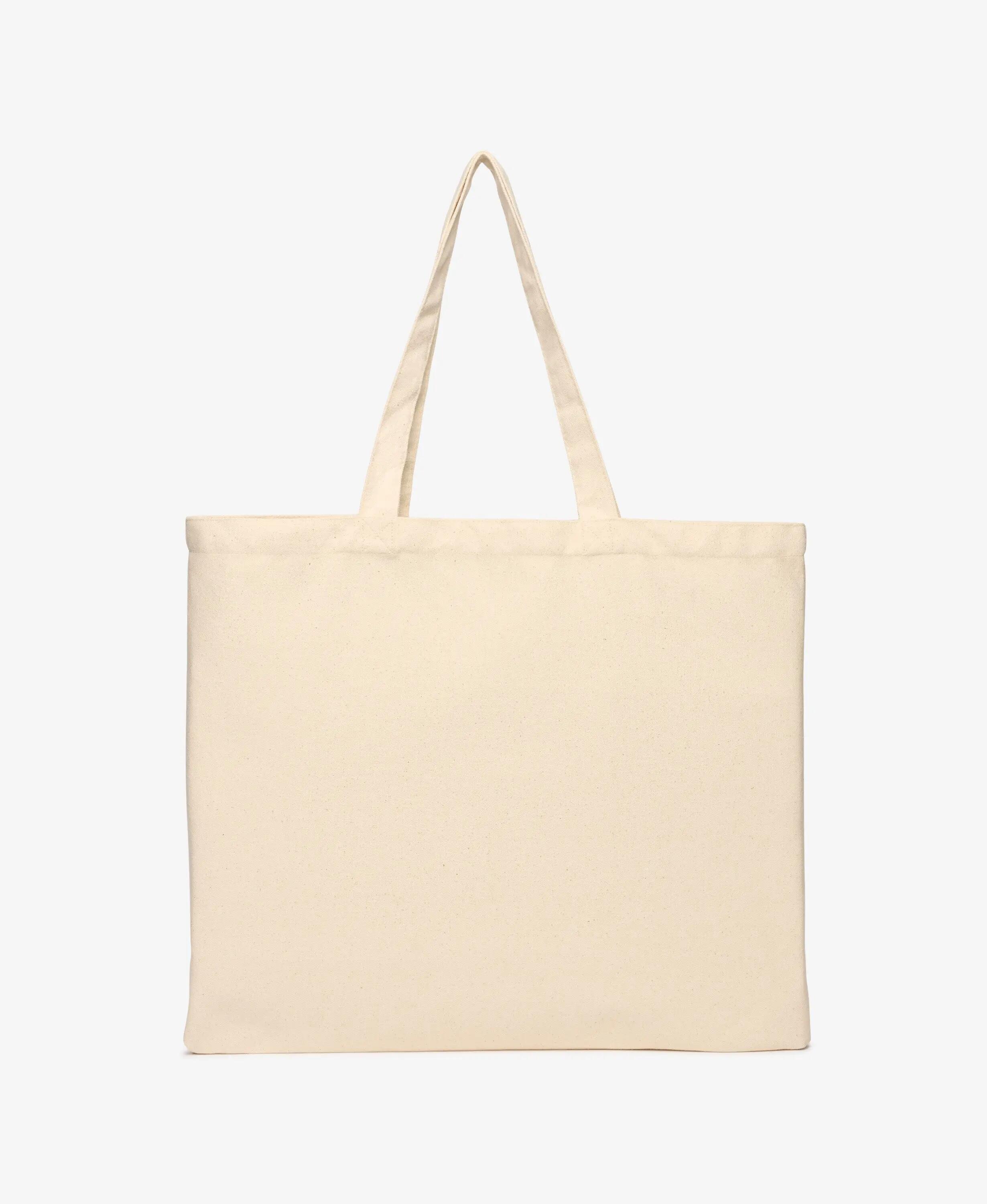 superdry Tote van 100% katoen met grote print – Natural Brown/Eclipse Navy 3/5