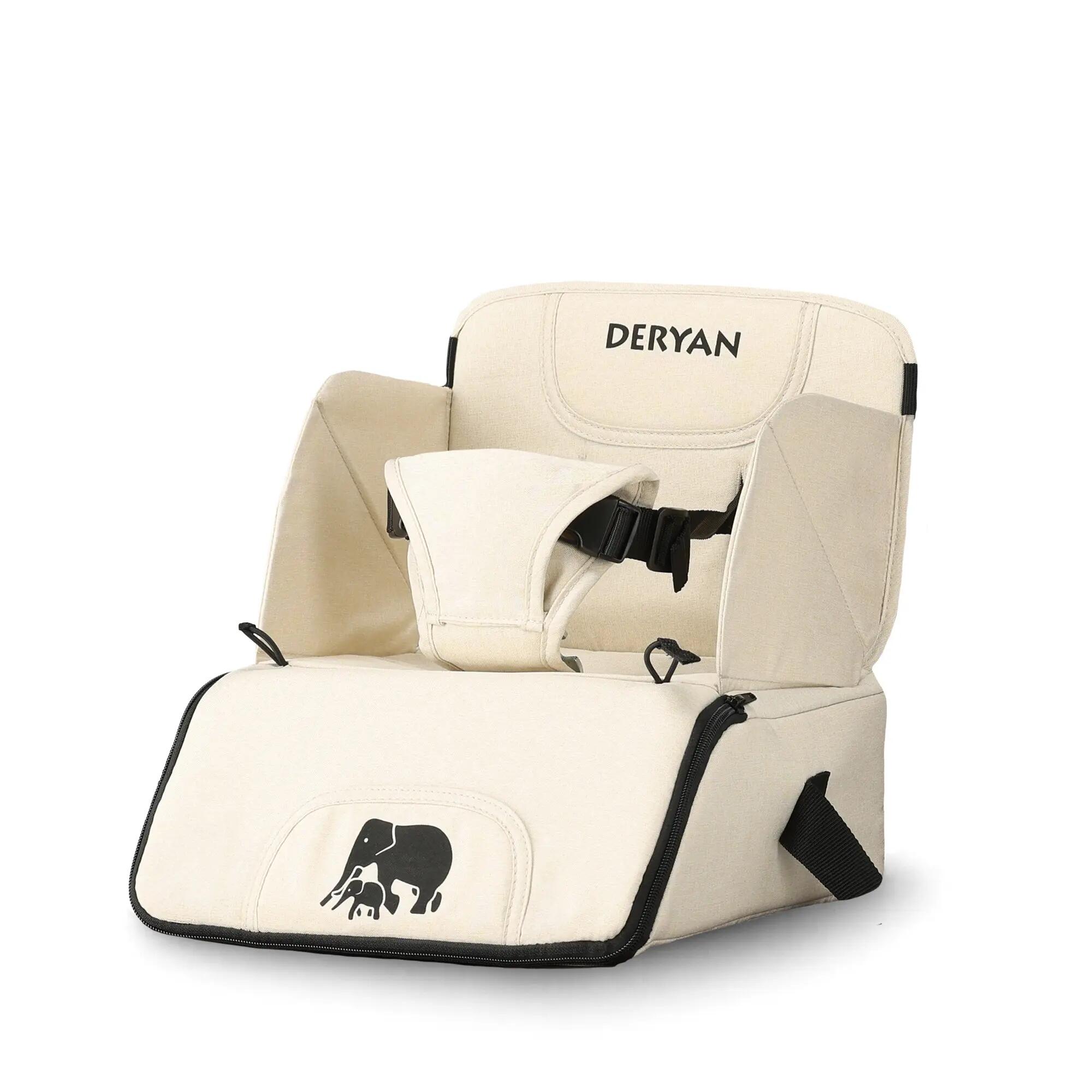 Deryan Rehausseur de Chaise V2 - Avec Sangles de Fixation - Nougat 4/9
