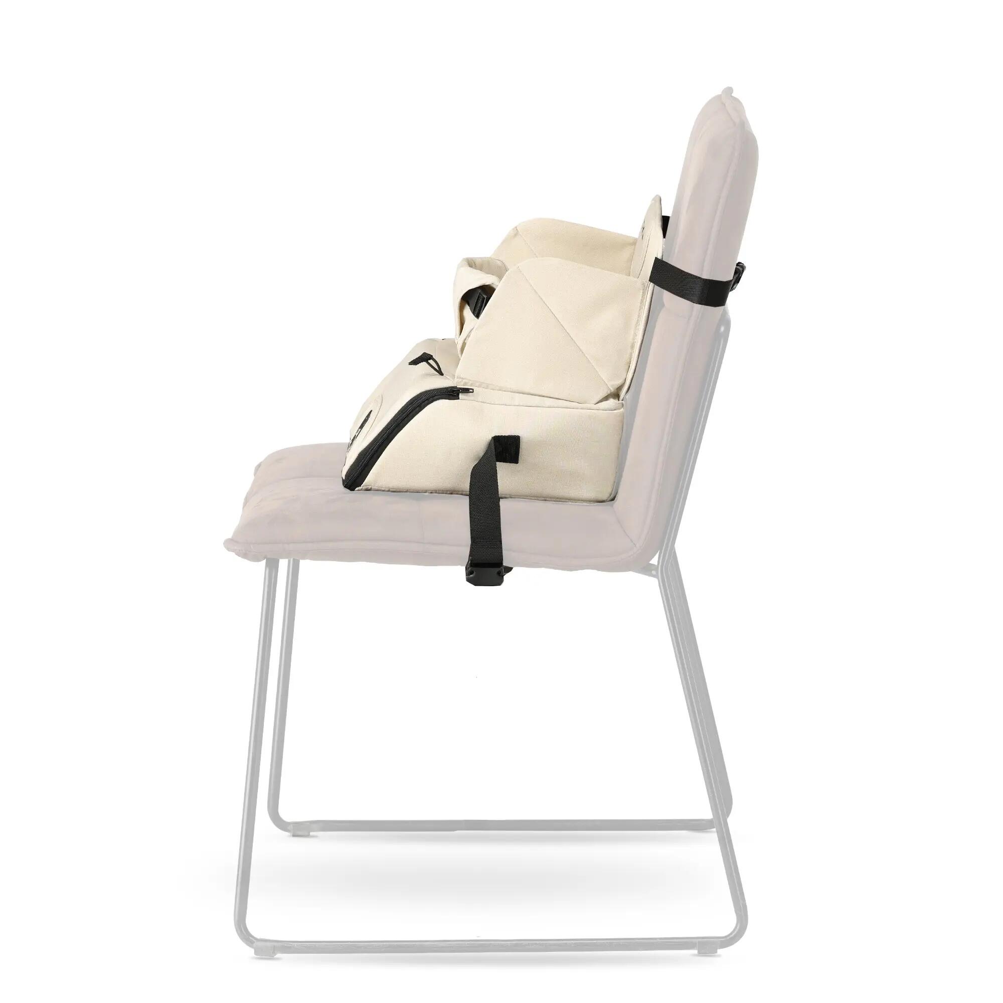 Deryan Rehausseur de Chaise V2 - Avec Sangles de Fixation - Nougat 3/9