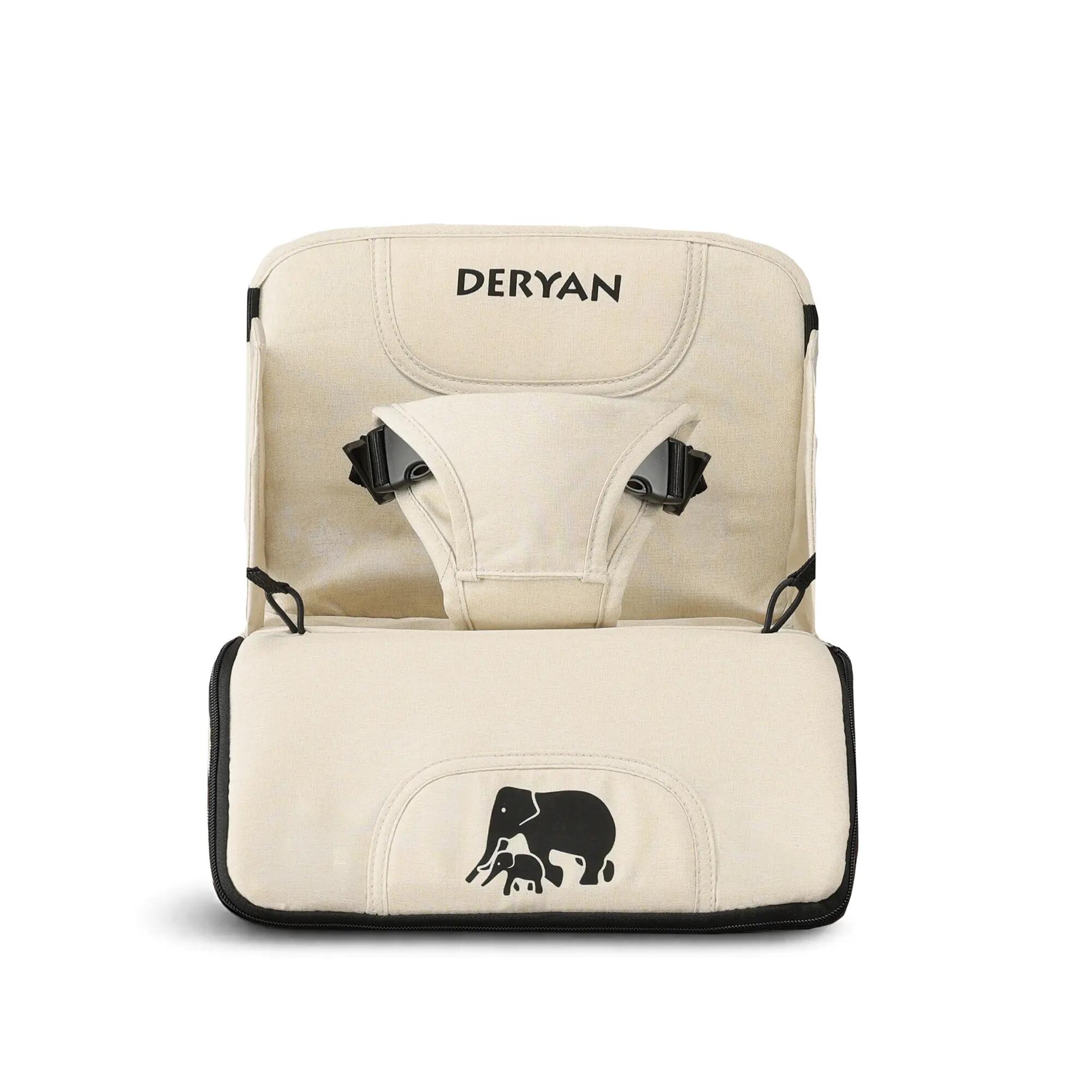 Deryan Rehausseur de Chaise V2 - Avec Sangles de Fixation - Nougat 2/9
