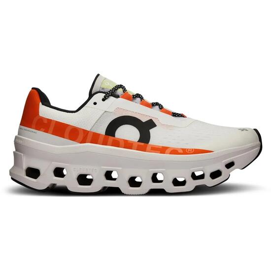 Damen - Running - Schuhe - gedämpft, reaktiv - Cloudmonster - Undyed White Flame