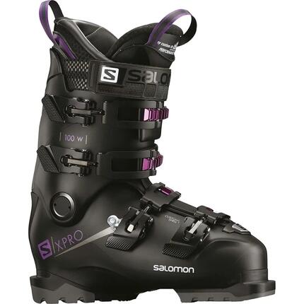 Botas - Esquí alpino - Mujer - Flex 100 - Negro/Violeta