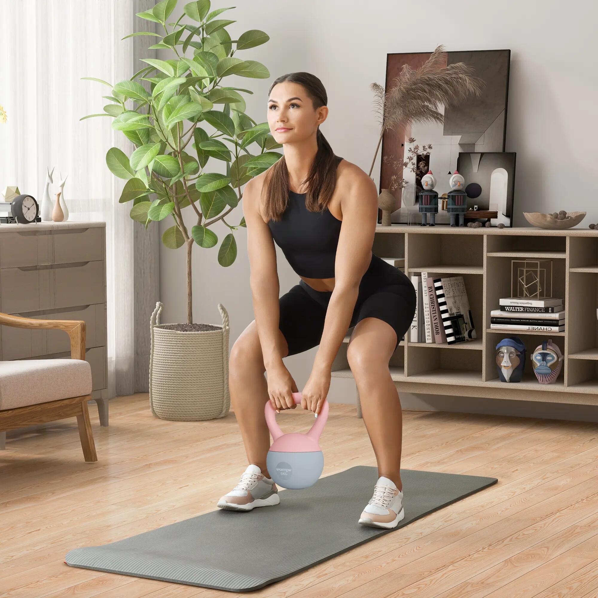Kettlebell 6 Kg - prise ergonomique - PVC 2/5