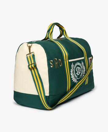 superdry Vintage Patch Weekender Bag z płótna – Enamel Green Multi