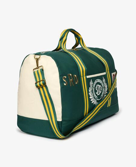 superdry Vintage Patch Weekender Bag z płótna – Enamel Green Multi