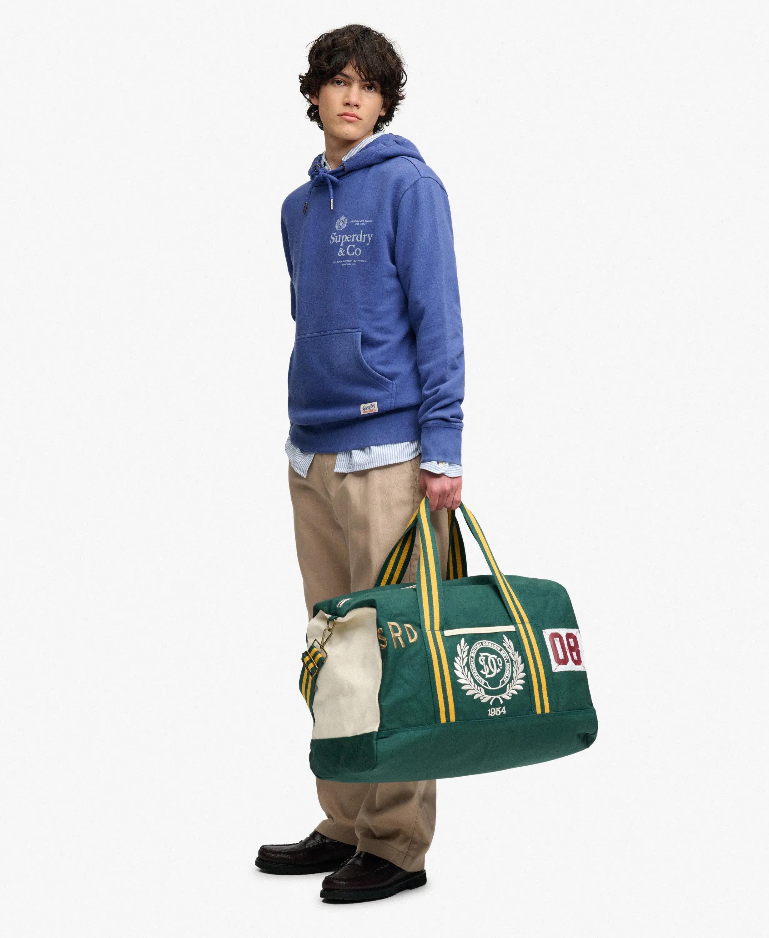 superdry Vintage Patch Weekender Bag canvas – Enamel Green Multi 6/6