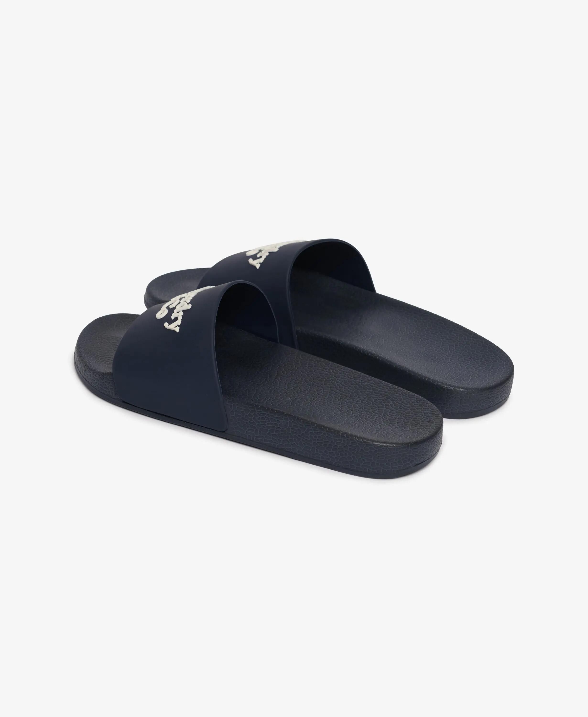 superdry Company Logo High Build Slide mit Polsterung – Eclipse Marineblau/Off 3/7