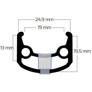 Ryde velg Sputnik 28"/622 CNC zwart 36g 14g 2/2