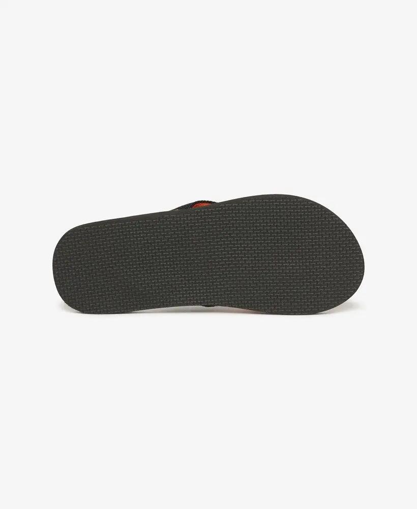 superdry Cork Graphic Teenslippers met katoenen band en rubberen zool – Black 7/7