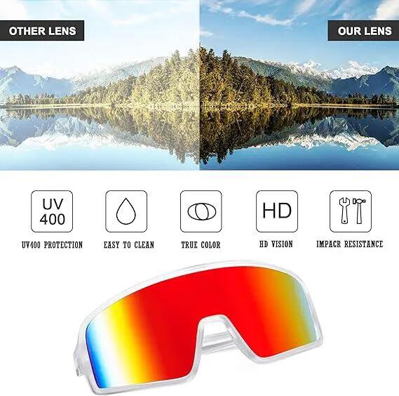 Sport zonnebril - Fietsbril - Buiten sport accessoire - Omrande lens, anti-UV 3/6