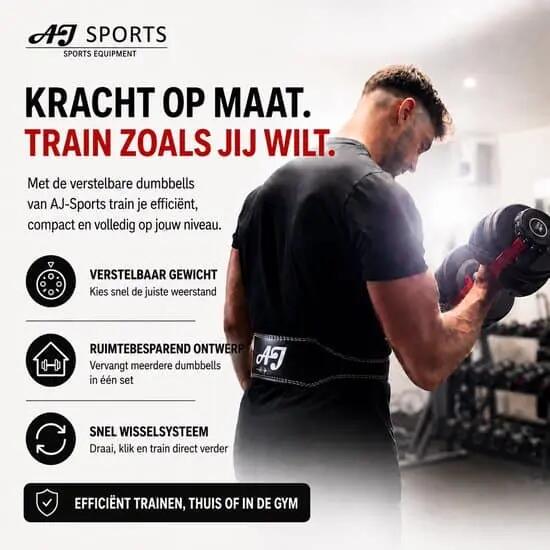 Verstelbare Dumbbell - 2 tot 24kg - Selector dumbbell - 1 stuk 5/7