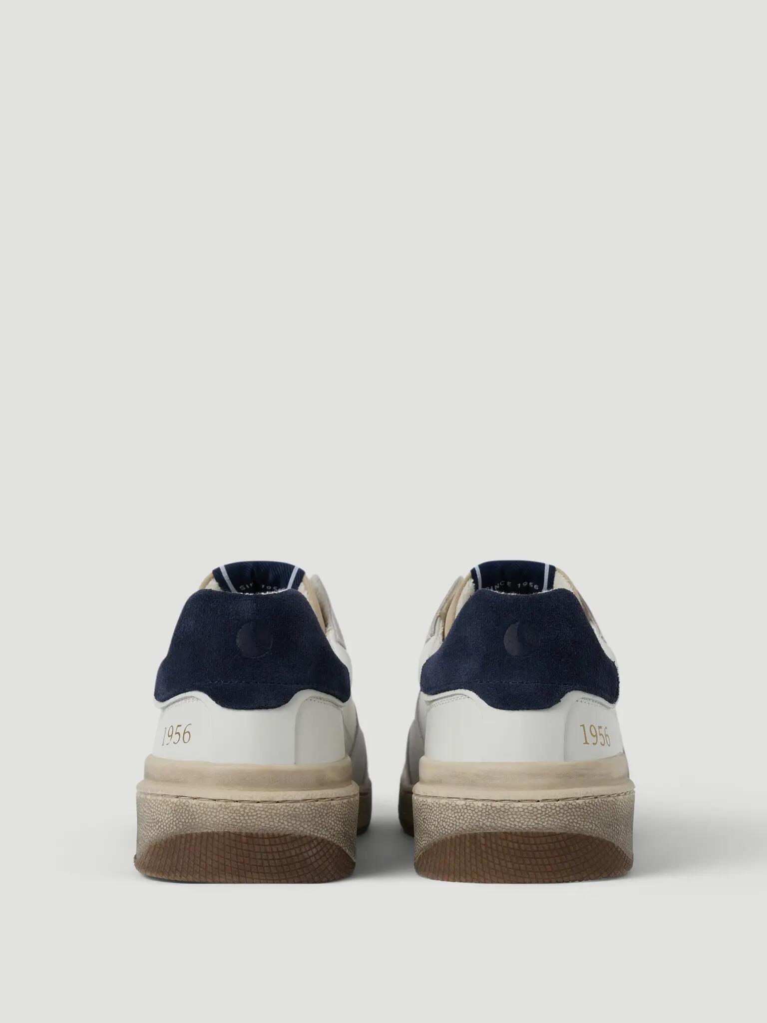 bjorn_borg BASELINE 56 chaussures de tennis blanc - navy – WHITE - NAVY 3/3