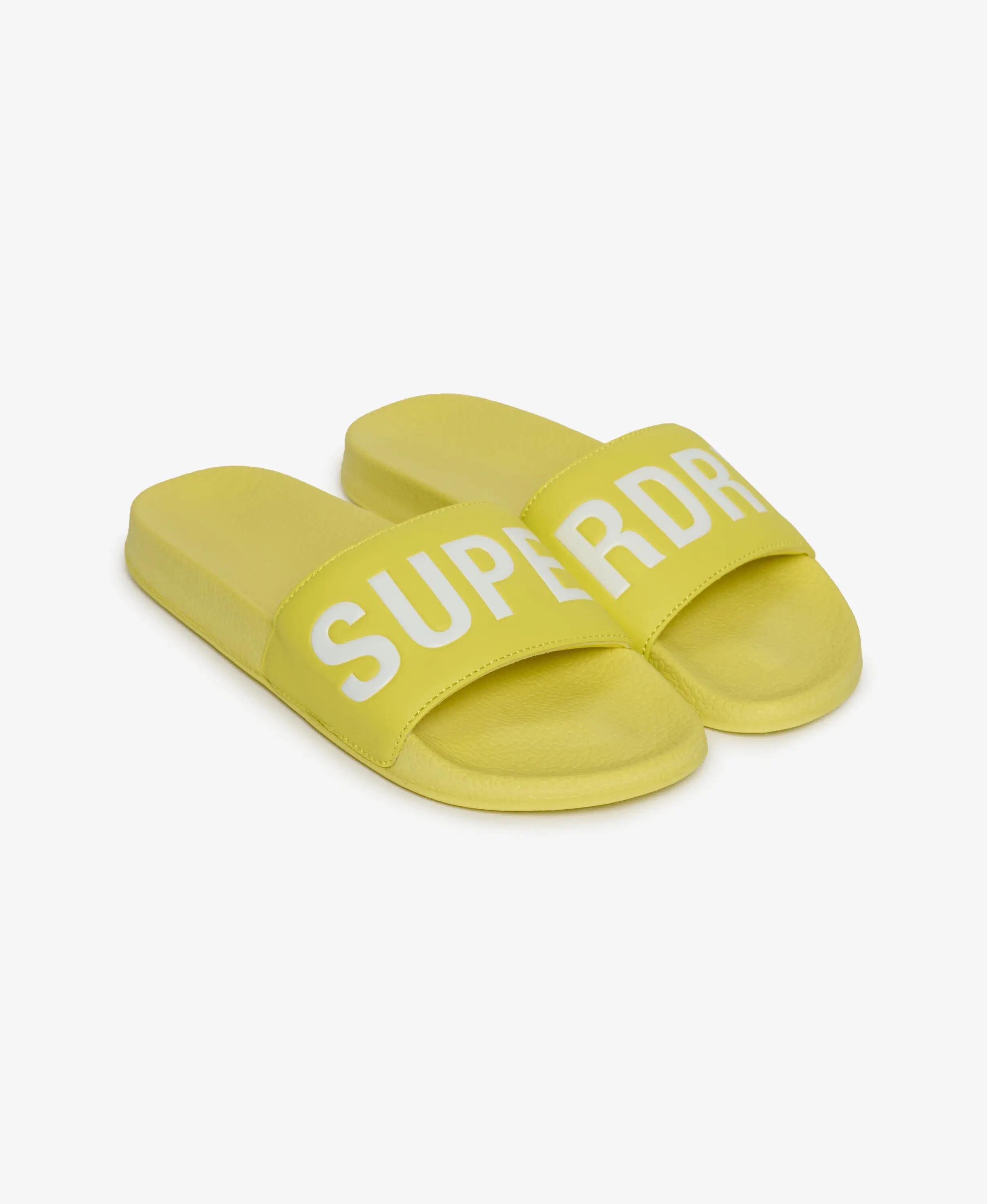 superdry Pool Sliders chinelos com tiras almofadadas – Skate Apple 2/7
