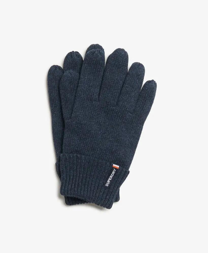 superdry Luvas Essential Logo em Malha - Richest Navy Marl 3/3