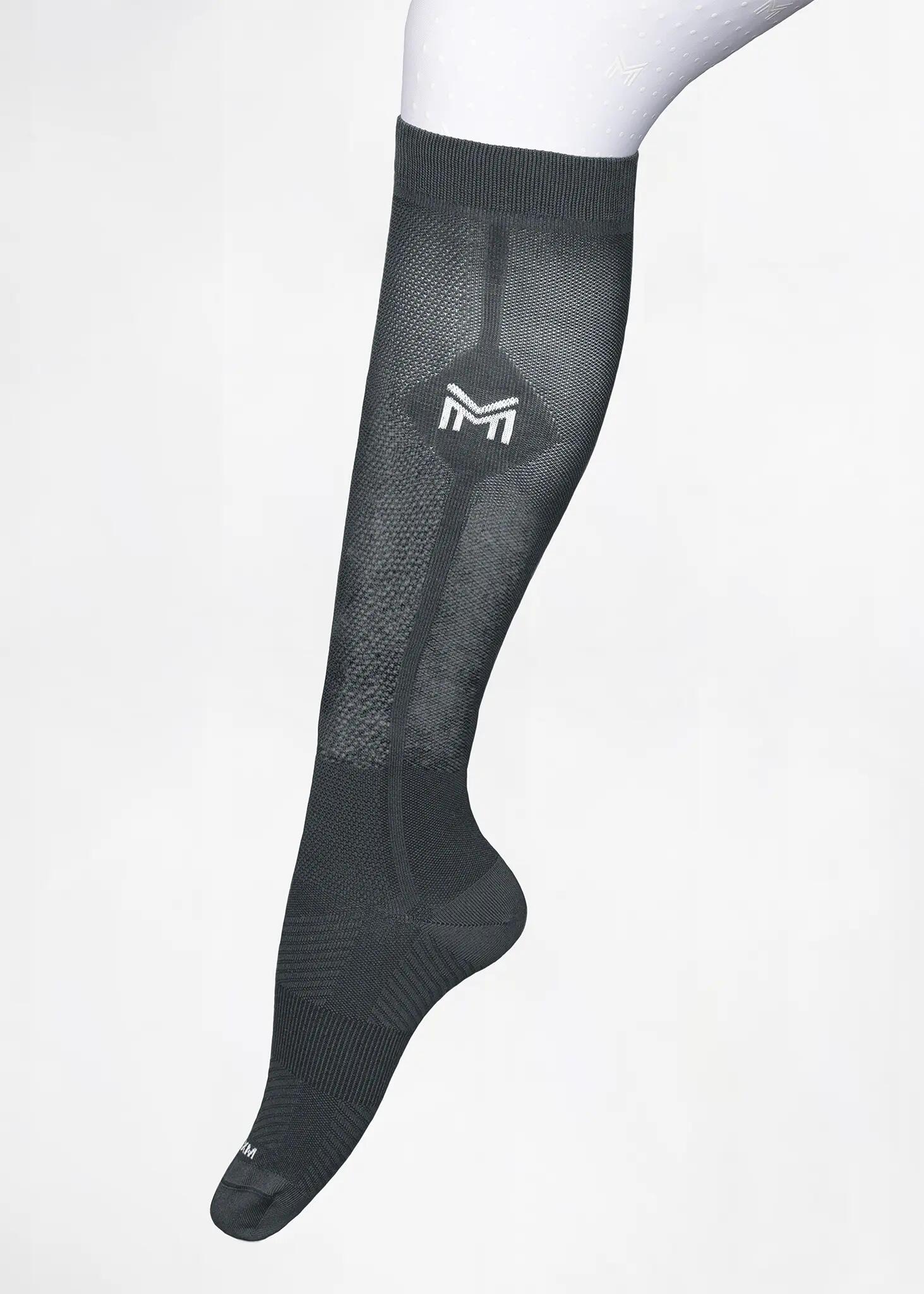 Calcetines Equitación Unisex Maximilian Neo Grafito 3/4