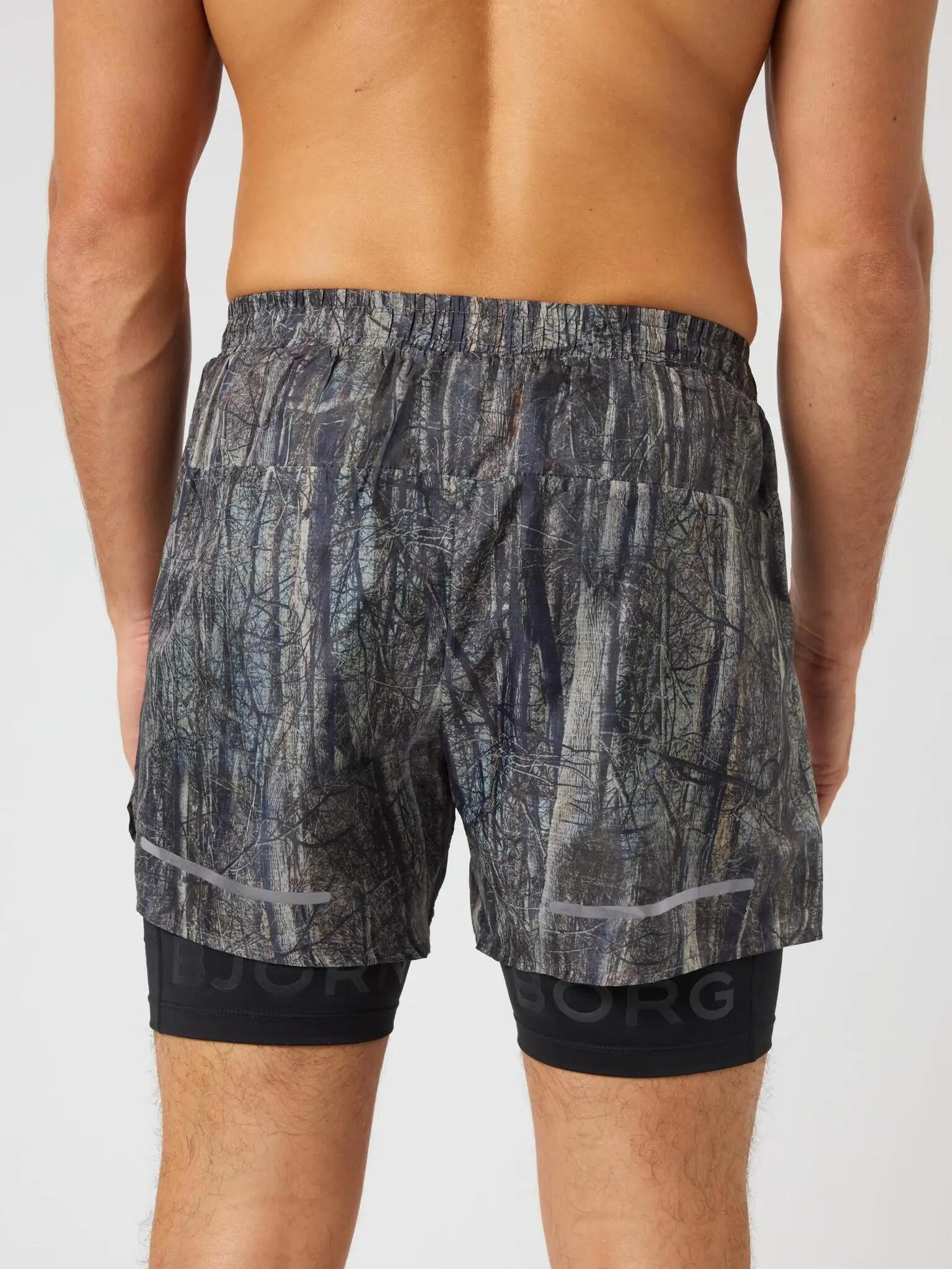bjorn_borg BORG PERFORMANCE SHORTS 2 IN 1 aus recyceltem Polyester – BB FOREST 1 2/3