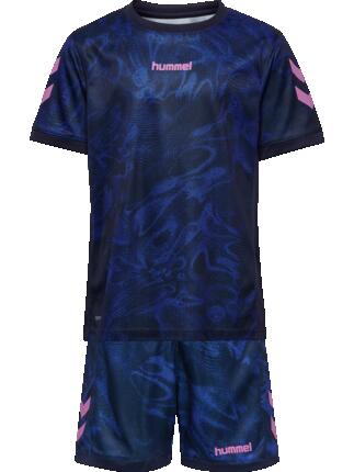 hummel Set hmlBLAZE CLUB 26 GRAPHIC SET KIDS en polyester recyclé –