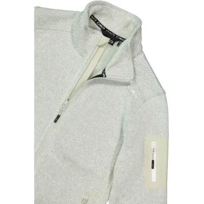 Giacca in pile CMP Woman Knit-Tech 100% polyester – 11FV Pistaccio-Bianco 5/6