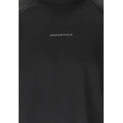 endurance Rumbia M Printed Midlayer aus Polyester mit Elastan – 1001 Black 3/4