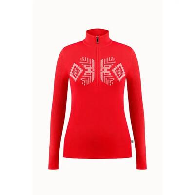 Kleding - sportswear - dames - adèle - rits, kraag - rood