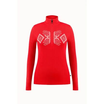 Vêtements - Sportswear - Femme - Zip, col montant - Adèle - Rouge