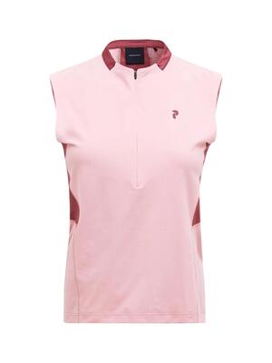 Polo zonder mouwen - sportswear - vrouw - mountainbreath - parelroze