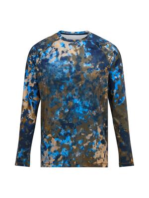 Sweatshirt - sportswear - heren - aop, lange mouwen, ronde hals - brume givre