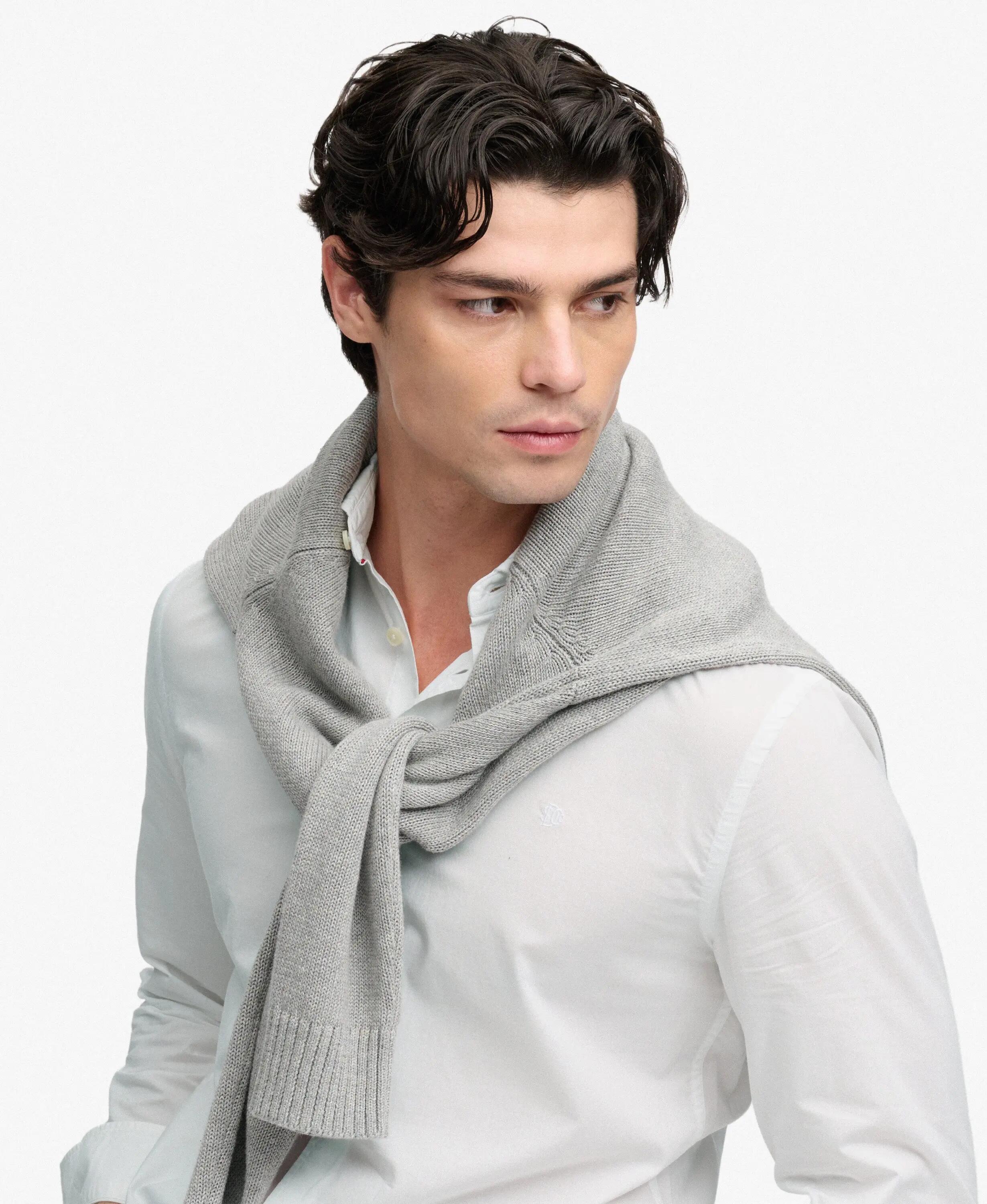 superdry Chemise Cut Away Poplin à manches longues en coton bio – OPTIC 2/7