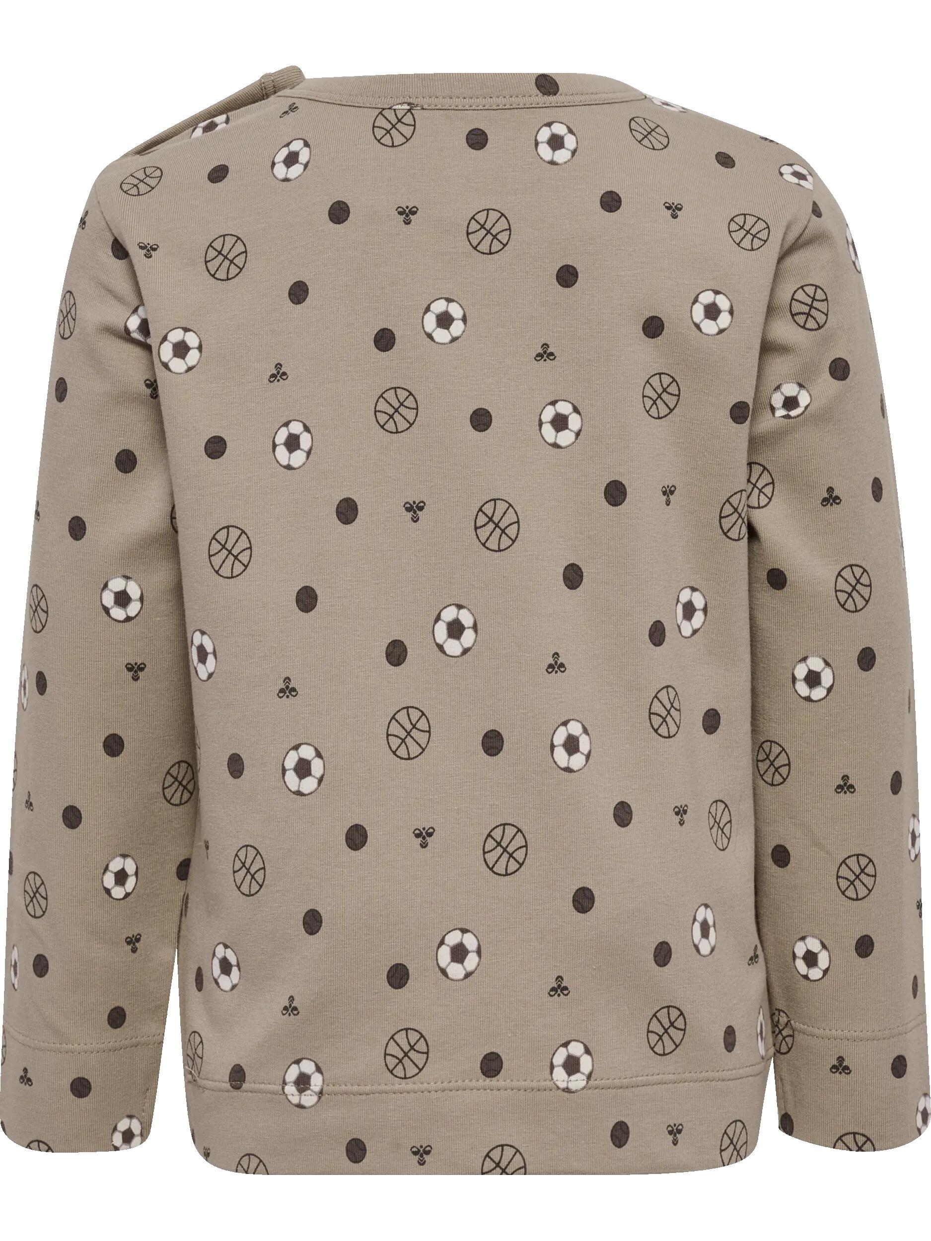 hummel Maglia manica lunga hmlMINI AOP in cotone biologico – VINTAGE KHAKI 2/3