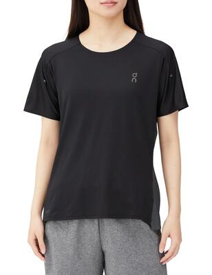 T-shirt - running - dames - performance - on drytec™ - zwart/eclipse