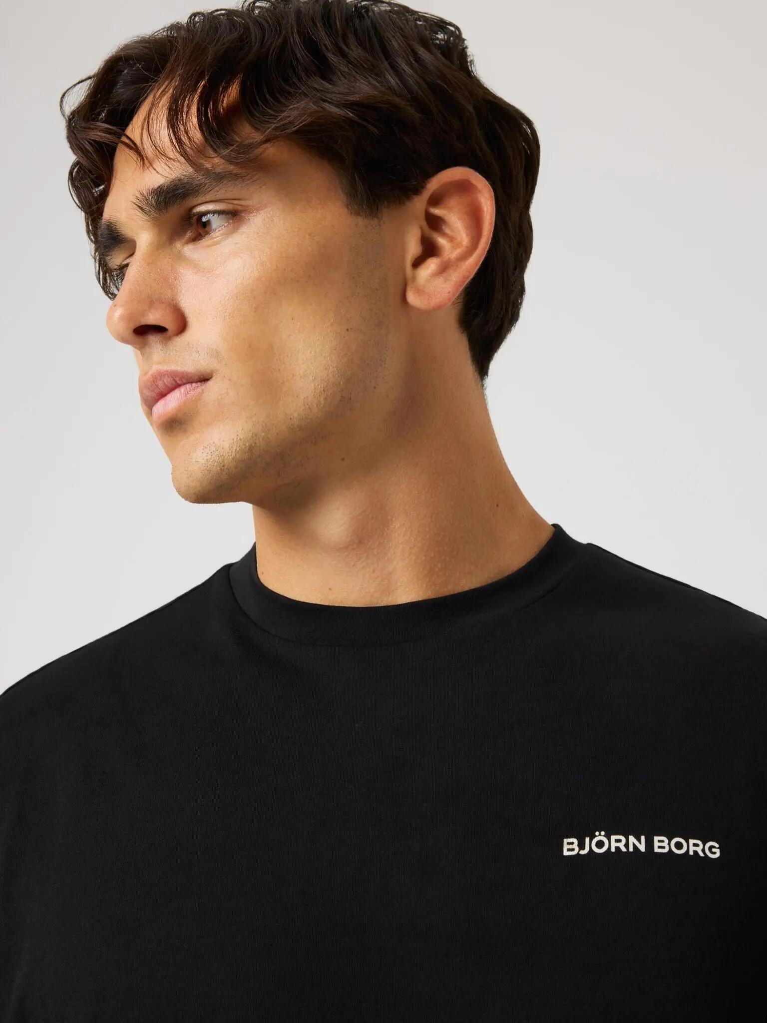 bjorn_borg BORG GYM T-shirt senza maniche in poliestere riciclato – BLACK BEAUTY 4/5