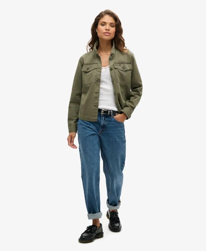 superdry Top Cami Vintage Canelado em Algodão Biológico com Renda – OPTIC 2/6