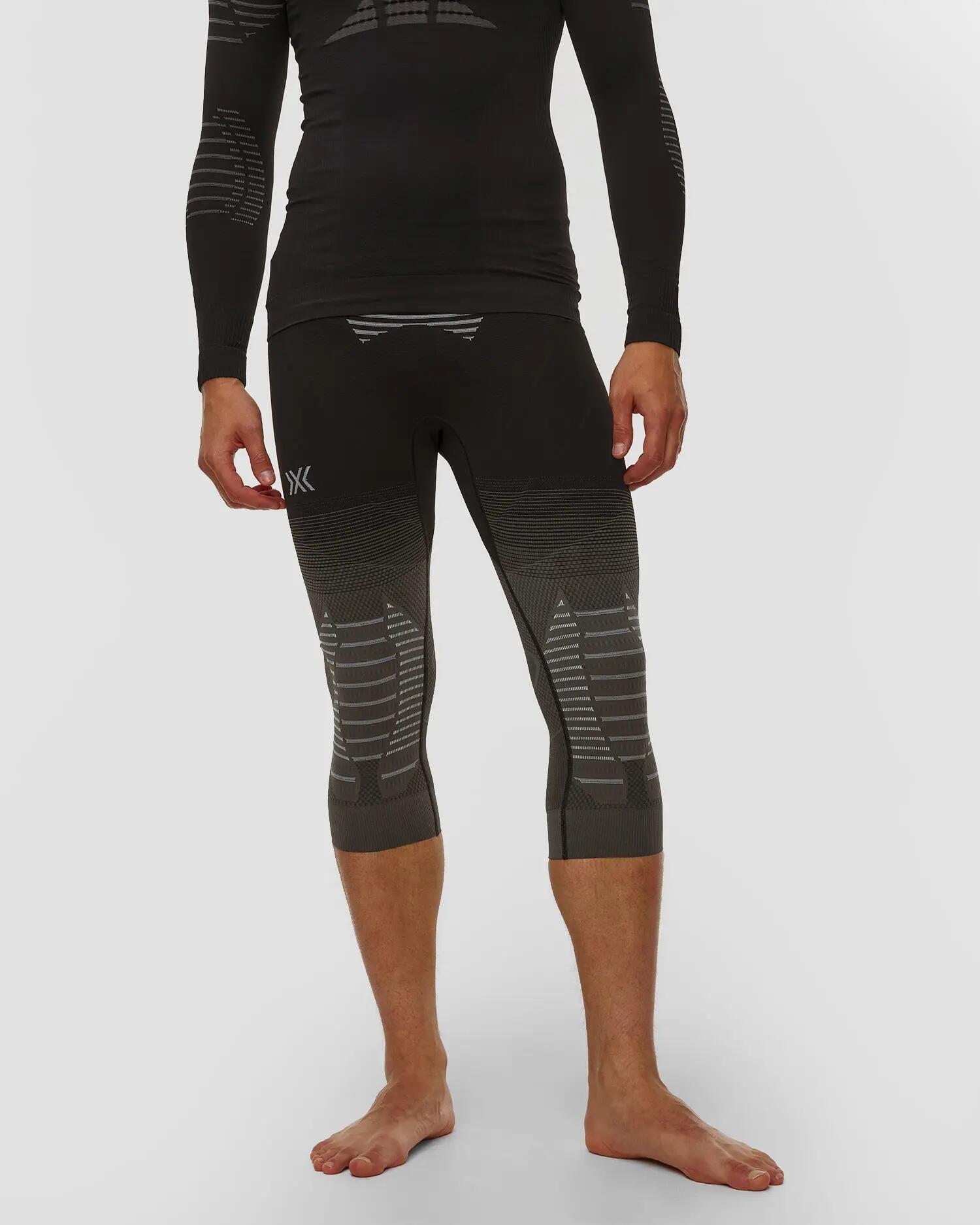 Kalesony męskie X-Bionic INVENT GRAPHICS PANTS 3/4 MEN X BLACK/GREY/LIGHT GREY 2/6