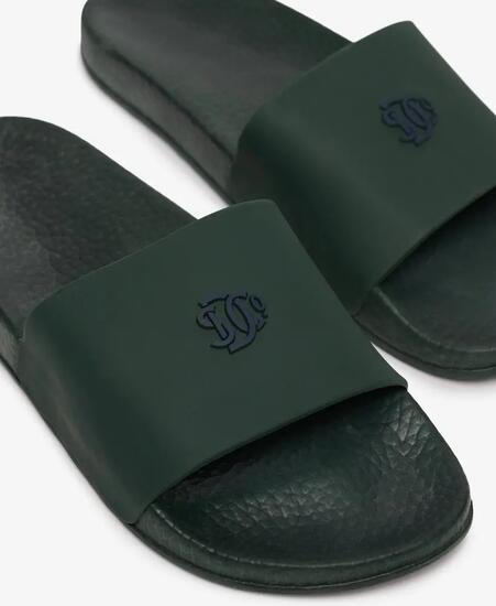 superdry SD&Co. Pool Sliders - sandales slides moulées – Forest Green/Atlantic