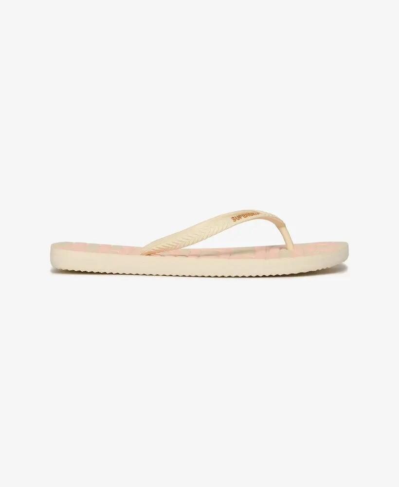 superdry Infradito Core Logo in gomma – RICE WHITE/CORAL 2/3